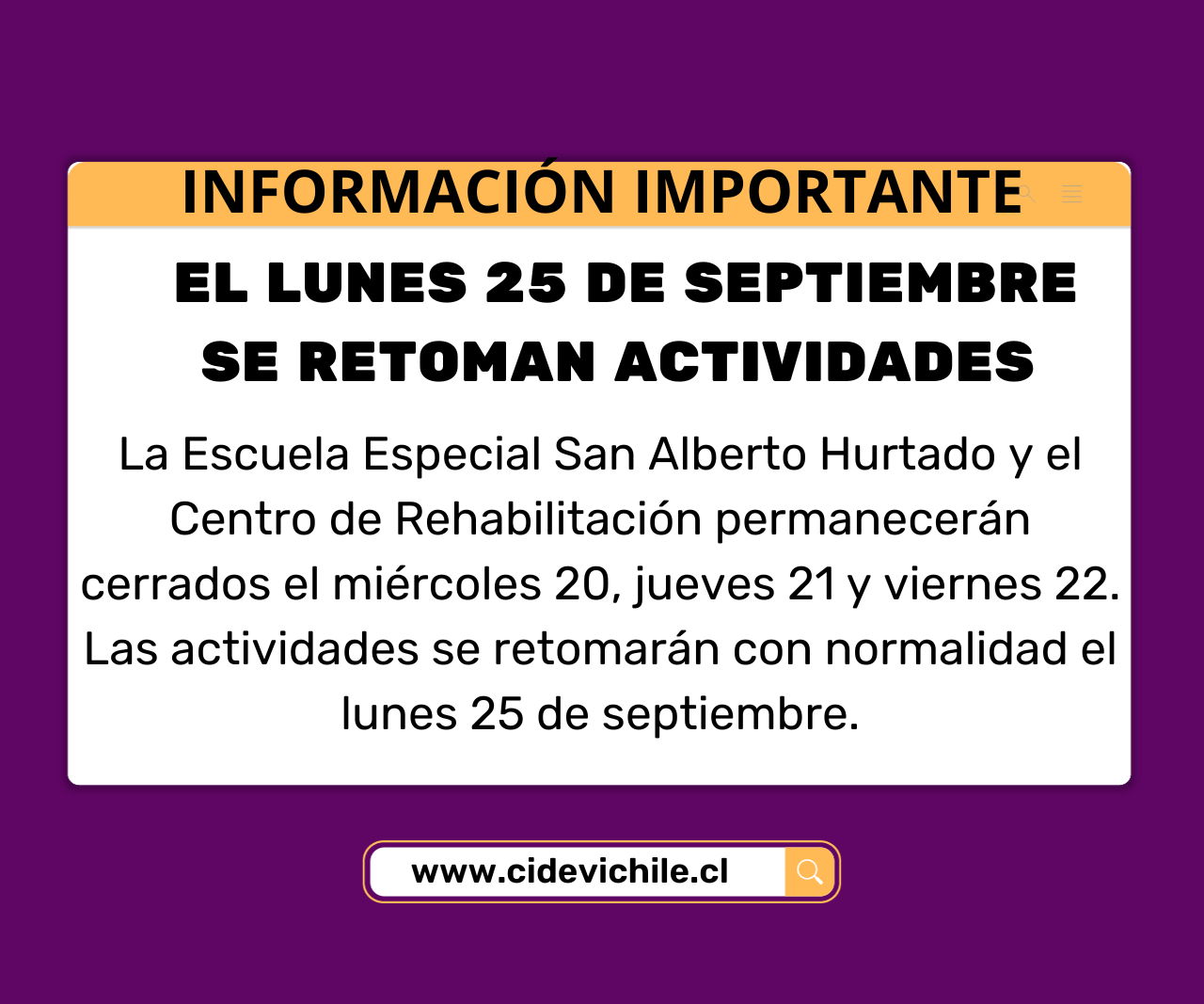 19_09_2023 SITIO SUSPENSIÓN HASTA EL 25 DE SEPTIEMBRE